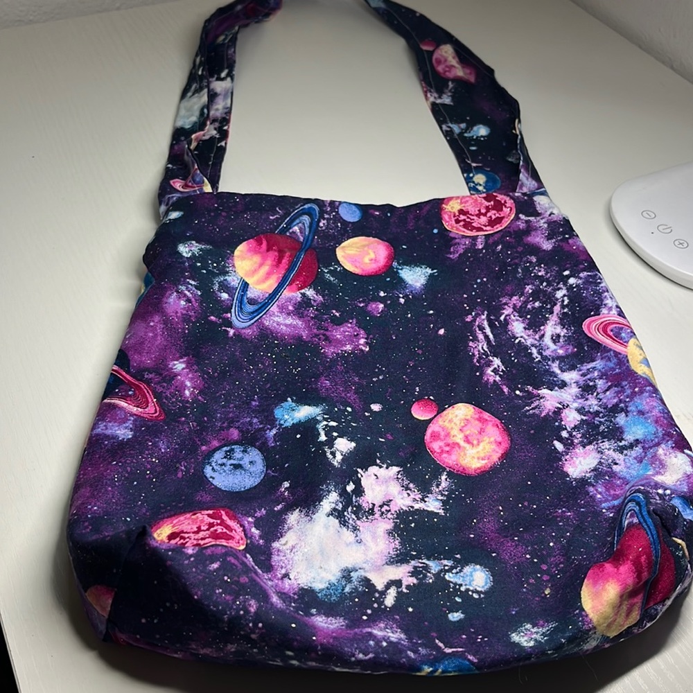 Outer space handmade Crossbody bag